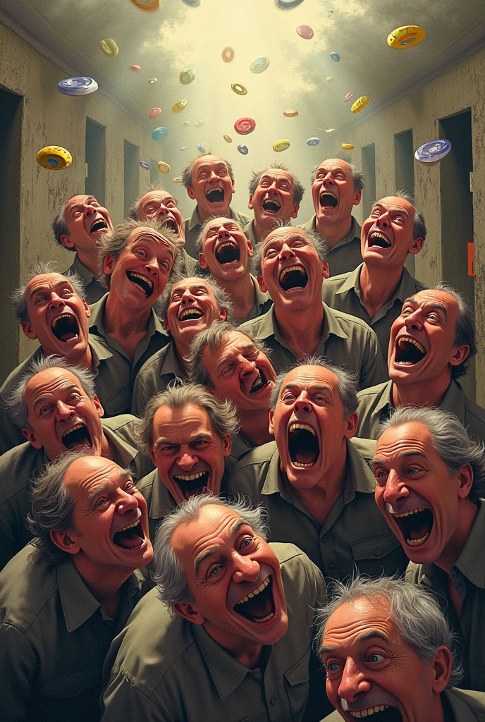 Mukimuki's２０Men about their age、Laughing in madness、
