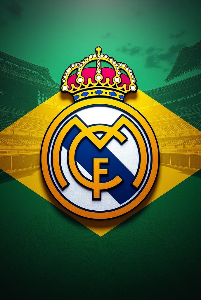 Brazil with the crown of Real Madrid