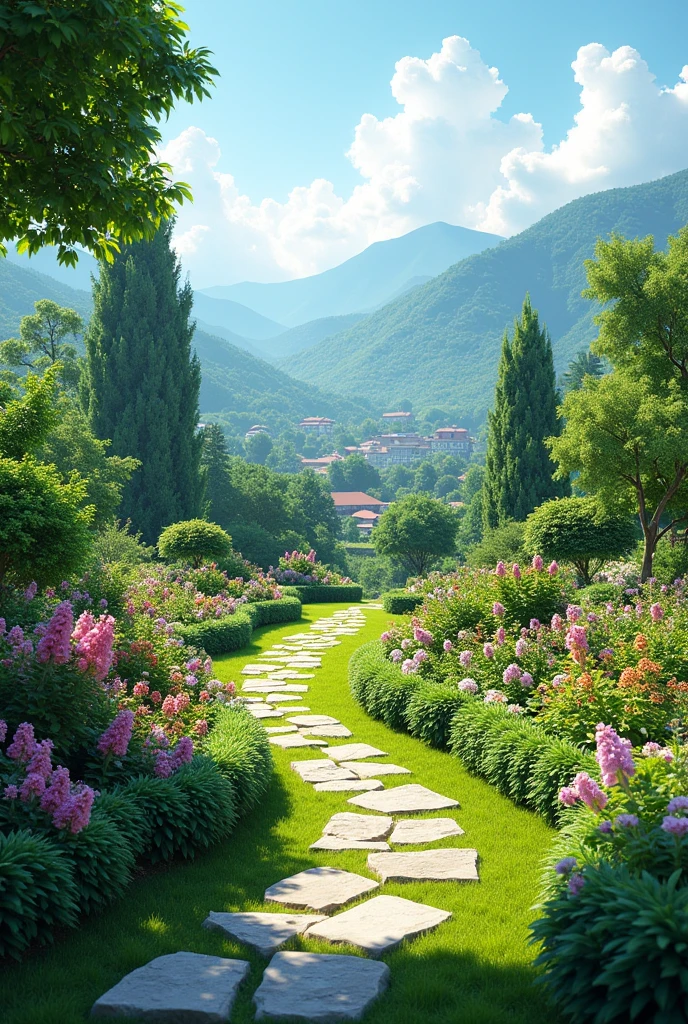  Hyper real image of gardens