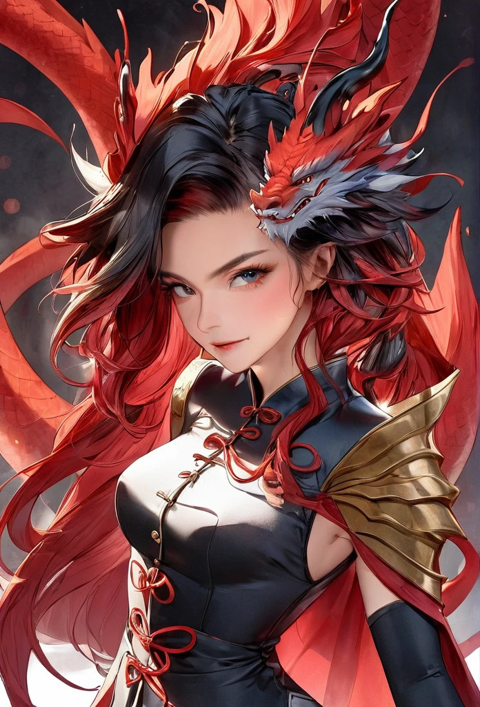a half-dragon woman