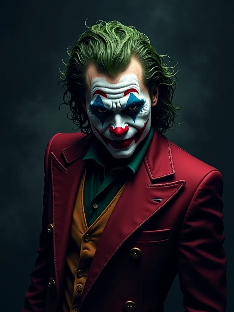logo "snvaj" stylish letter logo front, background joker ,realistic and attitude with logo joker ,realistic real