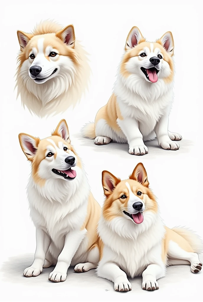 Use the image above to draw them as if they were dogs.