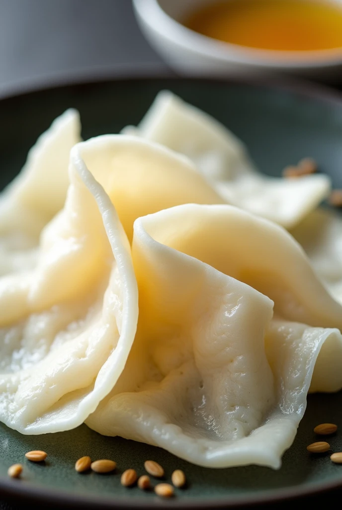 a plate of dry bean curd skin