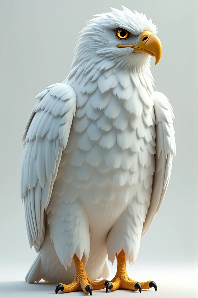 White eagle in 3D 