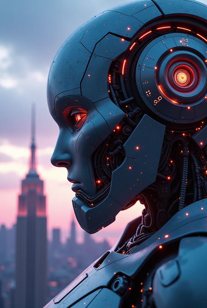 ((best quality)), ((masterpiece)), ((ultra realistic)), ((dark fantasy style)), professional intricately detailed award winning soft oil painting, a robot sitting reading a news paper, cyborg on a park bench, robotic face, vr goggles, atomic bomb cloud background, giant explosion, (nuclear blast:1.4), apocalyptic burning city, destroyed skyscrapers, total destruction, decimation, conflagration, scorched air, soft edge lighting, highly detailed, ((close up full body portrait)), professional, soft volumetric lighting, lens flares, photographed on a Canon EOS R5, 50mm lens, F/2.8, HDR, professional,