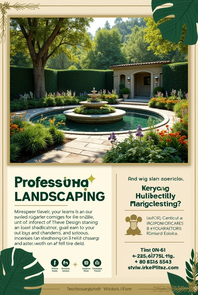 Flyer de landscaping