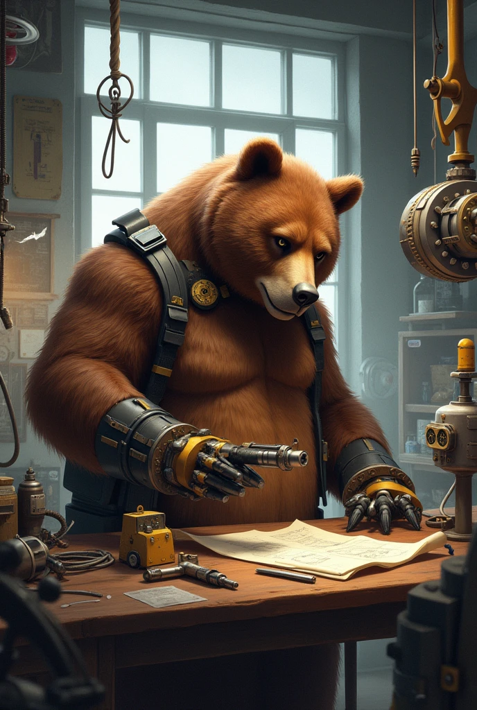 An engineer bear