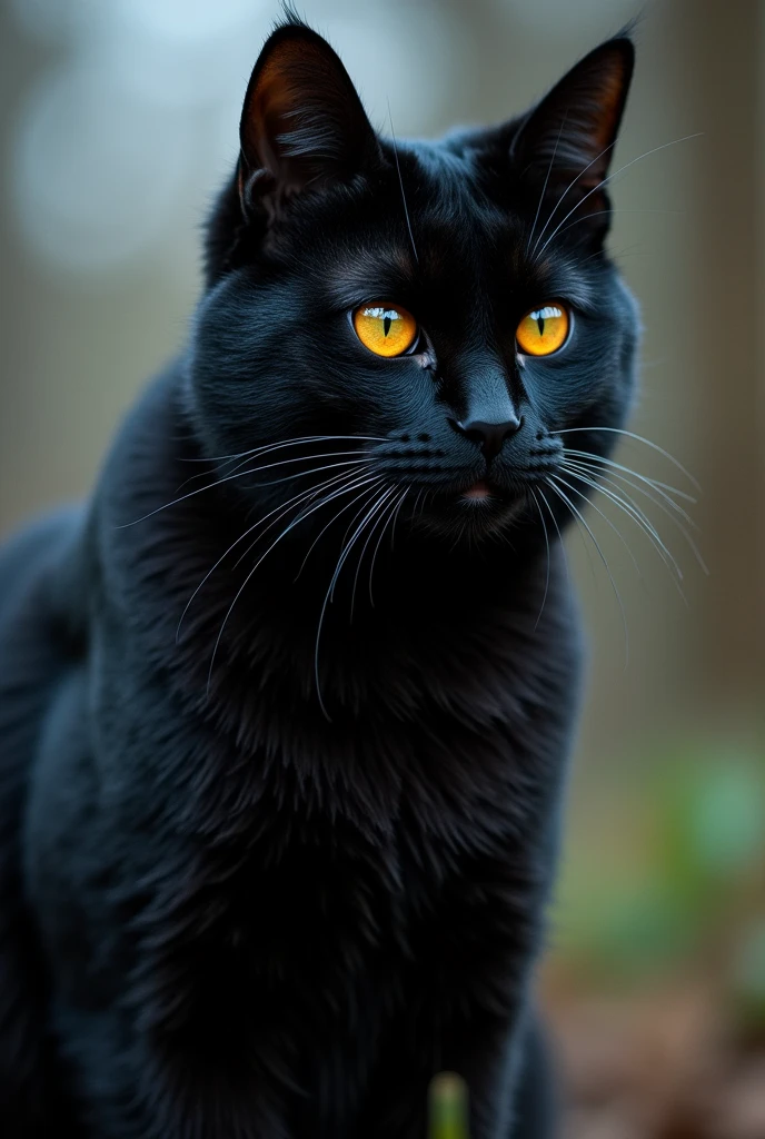 sniper as black cat. full of electronics and ammo is hiding and stalkering. Calm aggressive look. Full-shot

