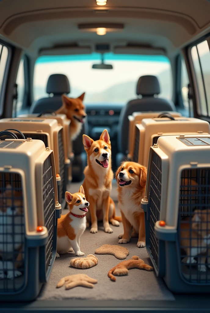 land transport of animals dogs and cats