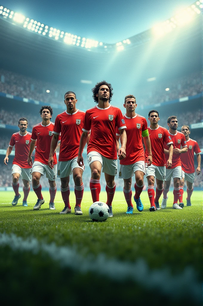 lev yashin, Roberto Carlos, Paolo Maldini, Cafu, zidane, Cruyff, maradona, Cristiano Ronaldo, Pelé and Messi on the same football team