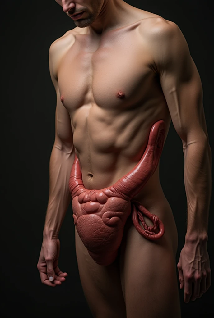 Big naked male genital organ