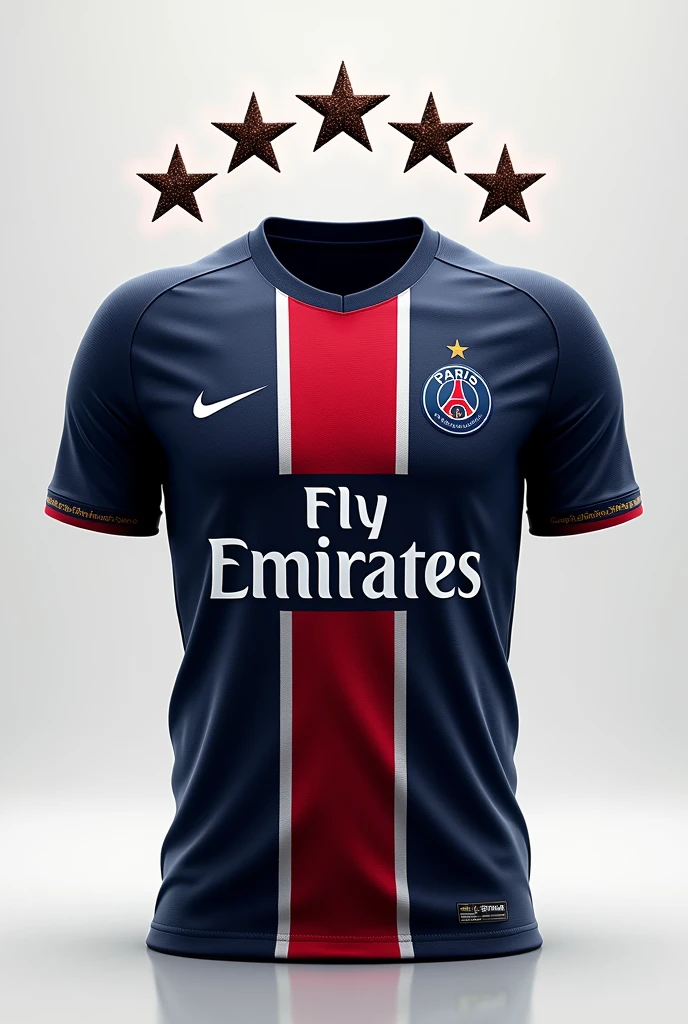 Merge the PSG shirt with 5 stars