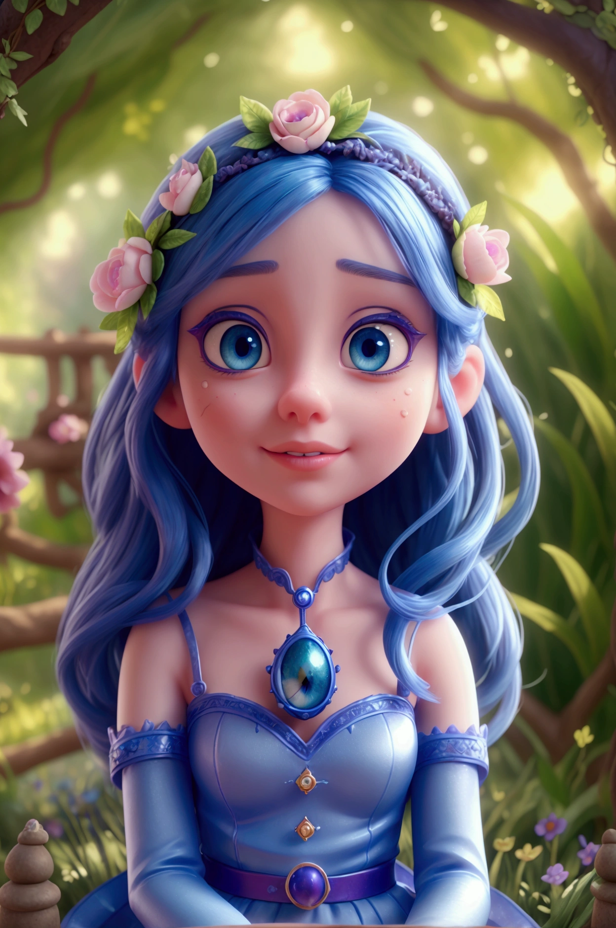 beautiful detailed blue eyes, beautiful detailed lips, extremely detailed eyes and face, longeyelashes, 1girl, Alice, realistic, falling down the rabbit hole, detailed fantasy garden, vibrant colors, magical, whimsical, soft lighting, photorealistic, 8k, highres, masterpiece, ultra-detailed, realistic, photorealistic, photo-realistic