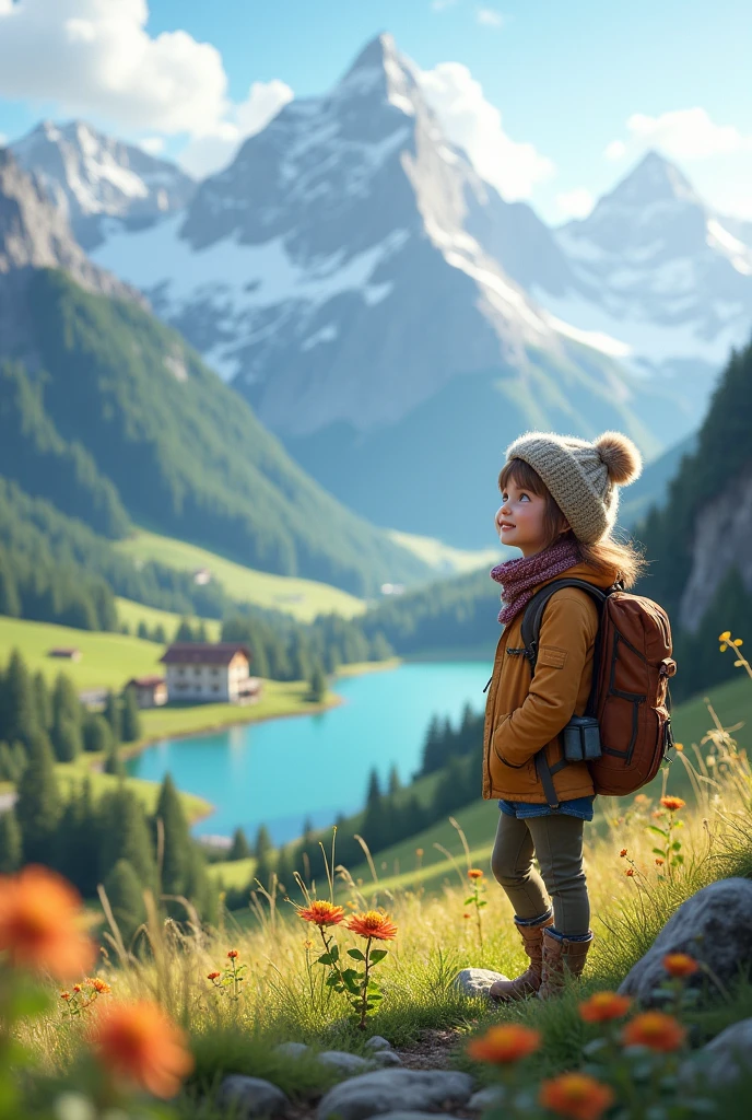 A girl in Switzerland