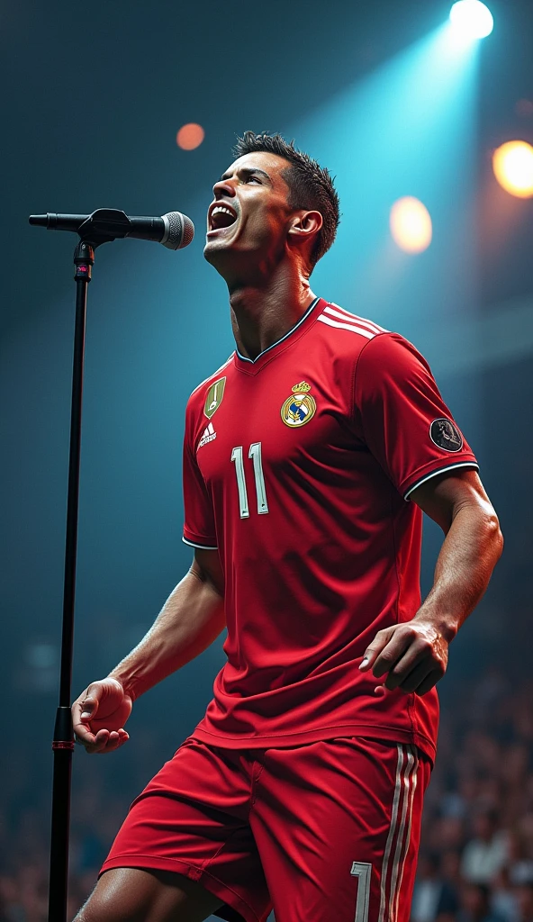 Ronaldo singing picture new 