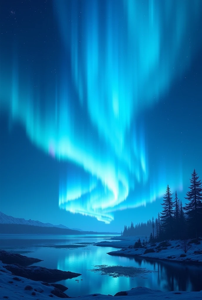 Blue aurora