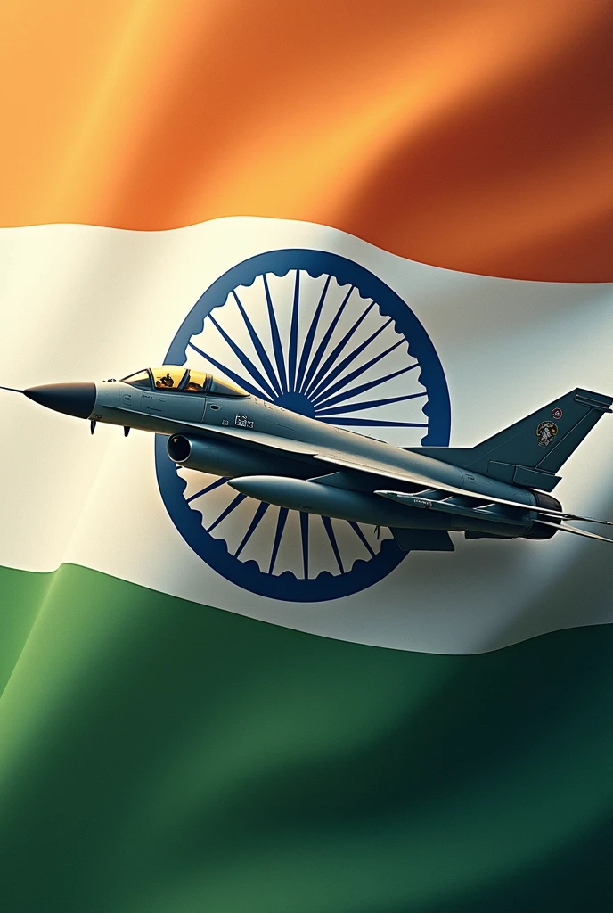 Ajeet name with indian flag army airplane