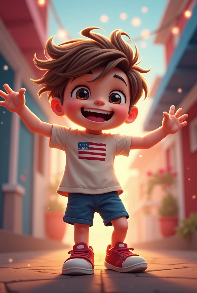 A boy inpendence day photo