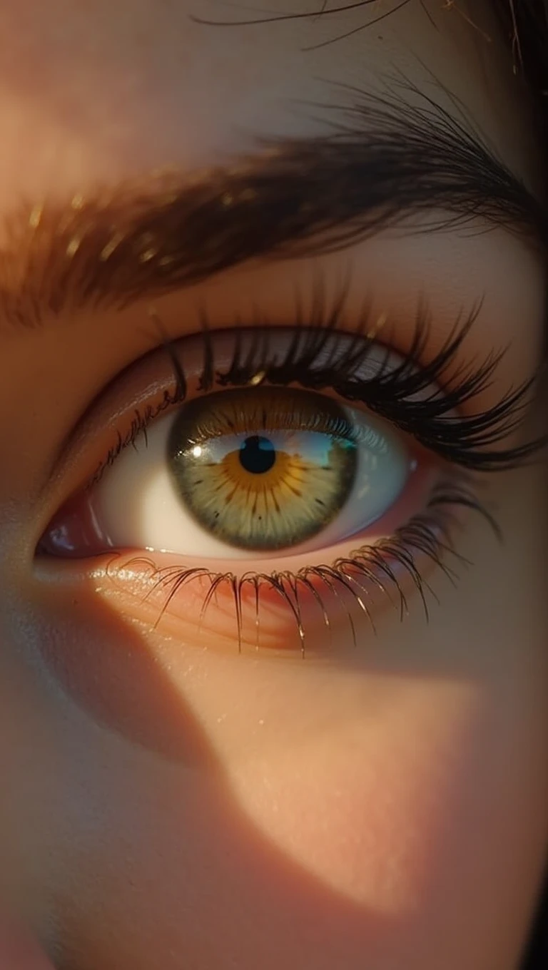 Winking eye video