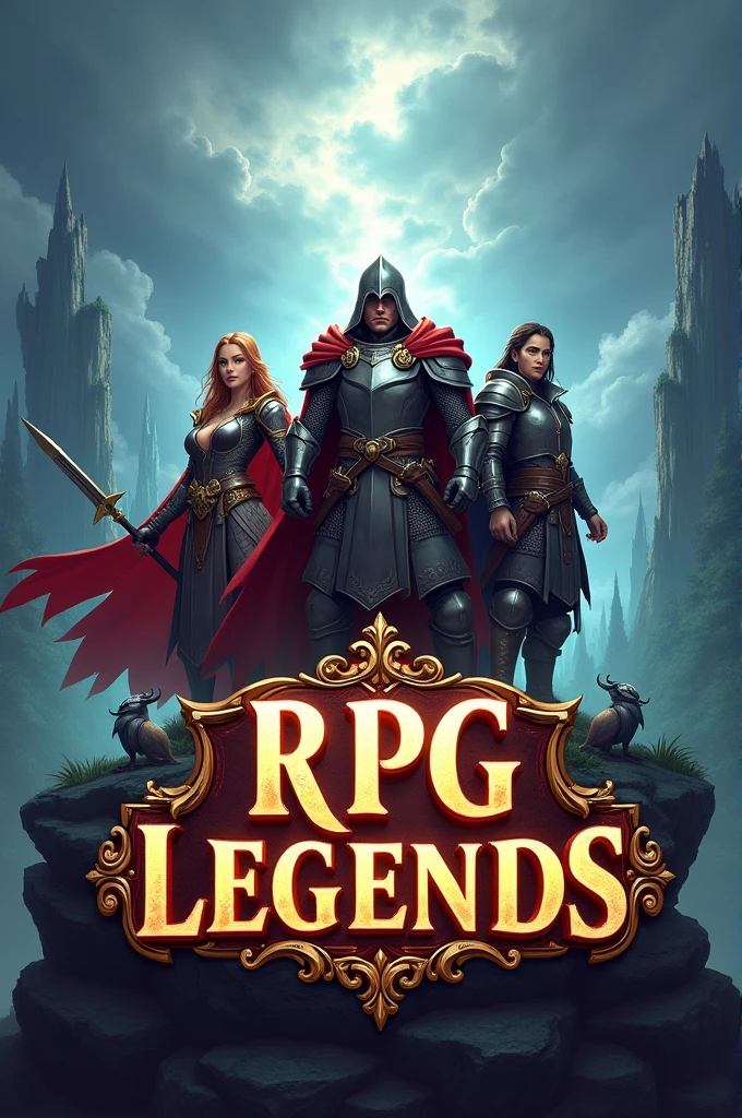 create an image with writing "Rpg Legends"