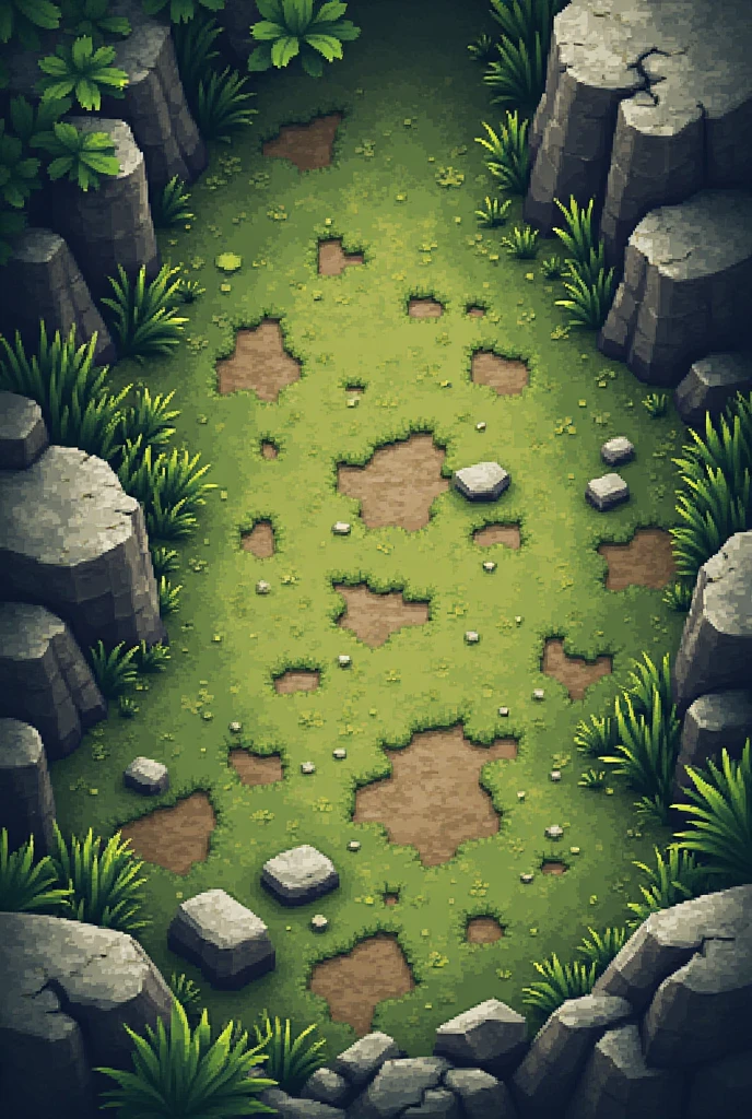 A pixelated grass block with rustic vibes for flooring