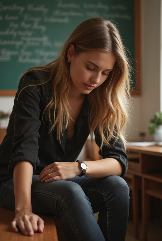 A women classmate being fucked