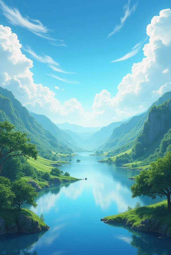 Sky, water, nature,