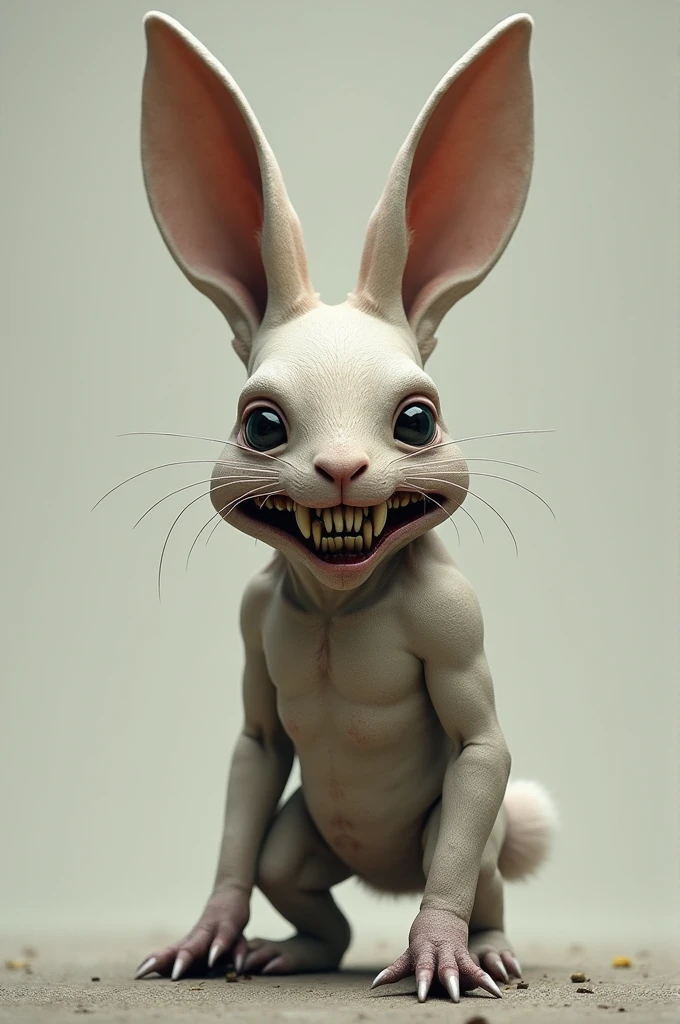 Rabbit teeth person