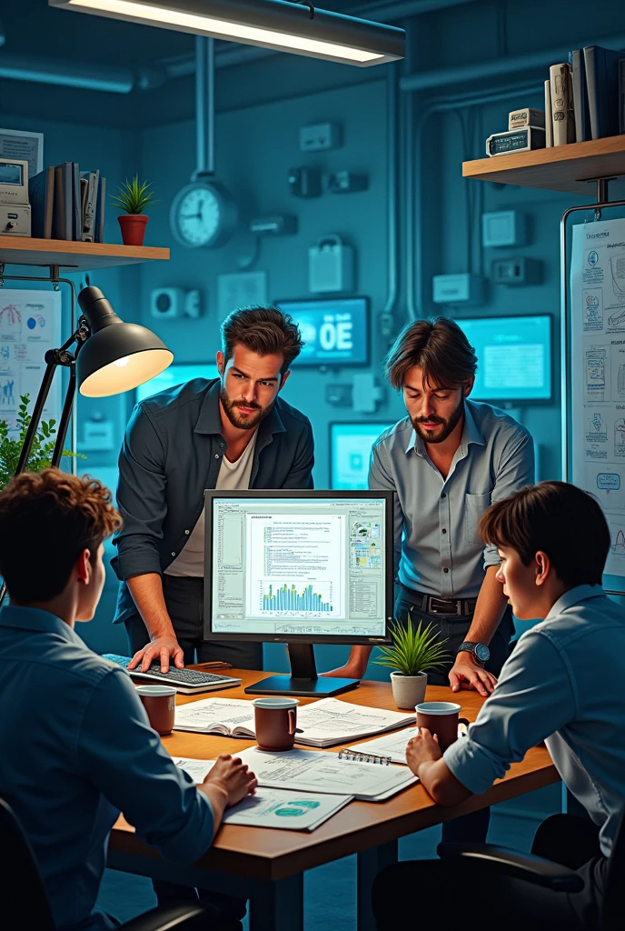 POST for Instagram with the phrase "How we deal with tight deadlines and challenging conditions in our projects? See the process!" #WorkingUnderPressure #engineering"