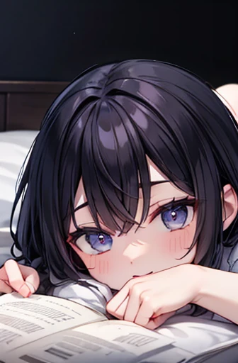 one person's,High resolution, high quality, masterpiece, MXM, Purple eyes, Long Black Hair, Braiding, Impact, Beach,Large Breasts、Completely naked、Nipples