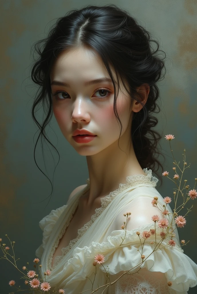 masterpiece, best quality, 1 Girl, Faust, Aheiyan, portrait, Face,