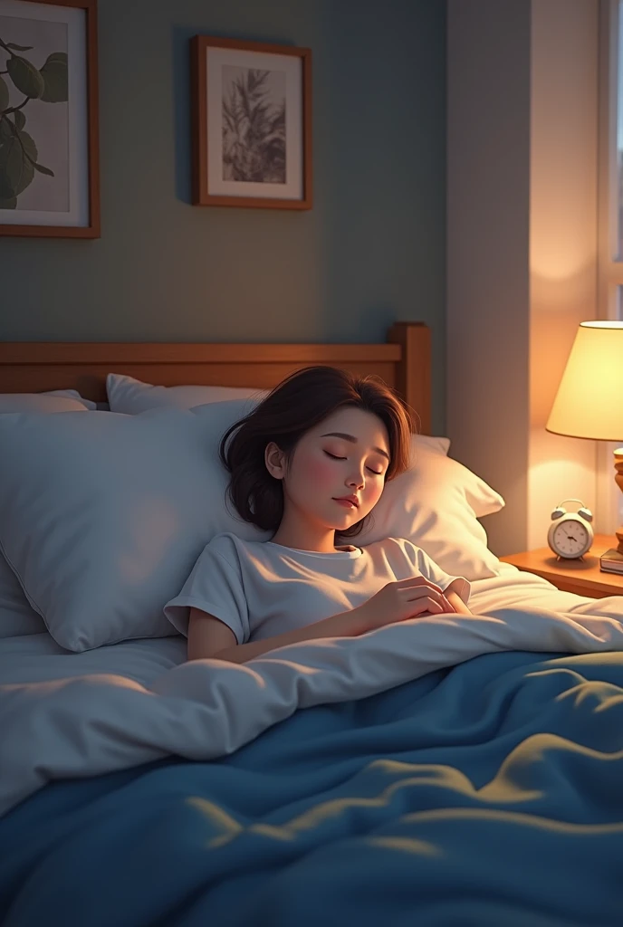 Make a picture about a regular sleep routine