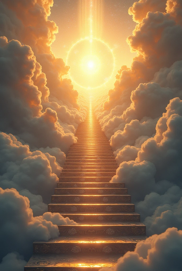 Go up to heaven on stairs to this image write reinel name of reinel 
