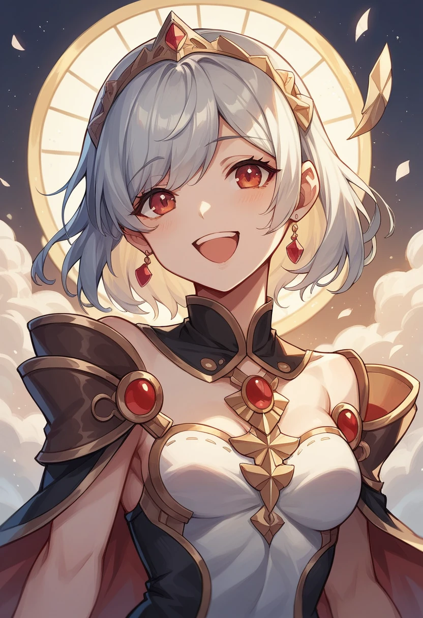 masterpiece, best quality, score_9, score_8_up, girl, , smile, open mouth, fantasy,