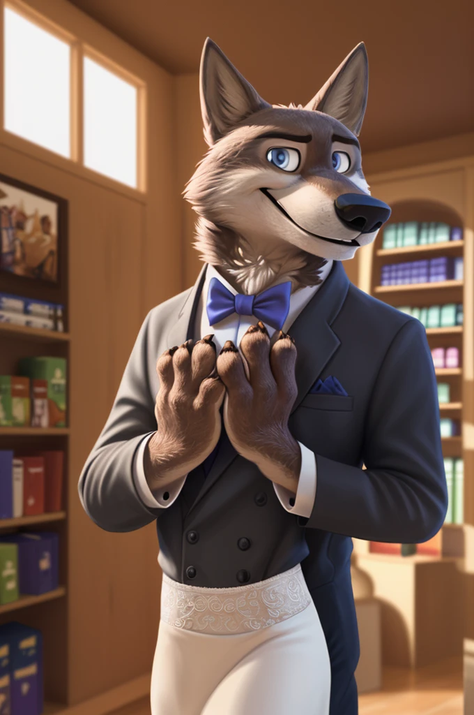Piar, Male and female, Larry, Tatyana, Wedding Dress, (Zootopia), wolf, gray fur, (brown body:1.3), beautiful blue eyes, Zootopia, dressed,Blazer,pink shirt,trousers,the bow tie,canine,wolf, detailed fur, Male, second, paw pads, finger claws,одевает the bow tie, games,At the viewer, 5 fingers, paws, 4 toes, in the wedding palace, groom,ring, holds, flowers for wife,
BREAK from nextel, for dating, by xenoforge, (difficult, high detail,digital photography, soft focus, RAW, close to the camera, smile, positive, Good, mood, Houses, looks at the viewer, очень close to the camera, In the shop,his wedding, wedding palace combination,
photorealism, realistic, photorealistic,digital style, subsurface scattering,очень close to the camera
шедевр, Best quality, ultra realistic, 8 thousand.)