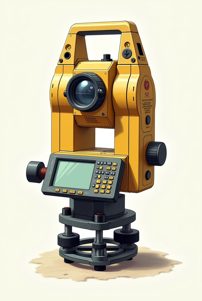 Theodolite, no shadow, add color