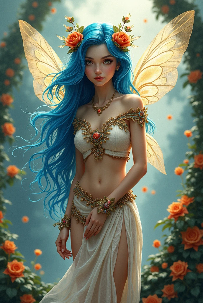 Represents Nicaragua as a fairy