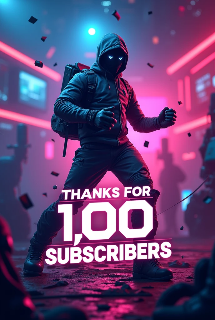 Make a poster and write 'Thanks For 1K Subscribers' for gamer