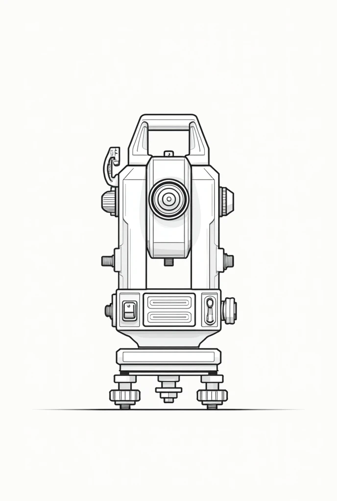 Theodolite, no shadows, no colors, just lines.