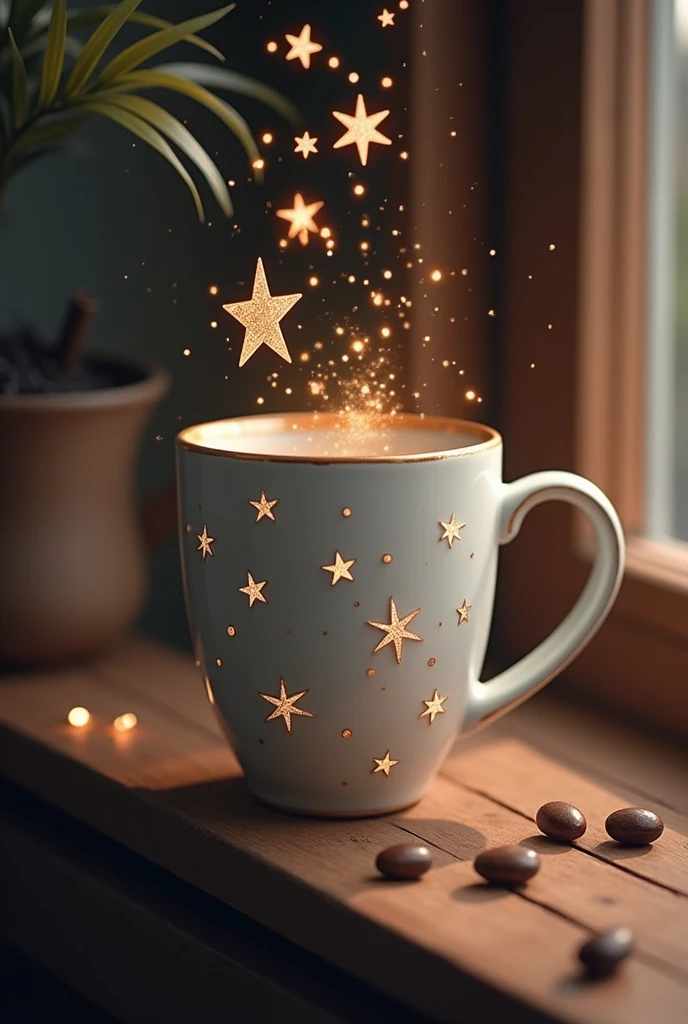 Coffee mug star design