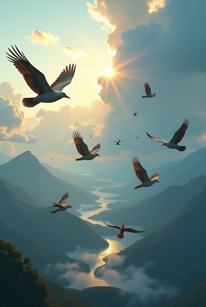 birds that fly over the earth,