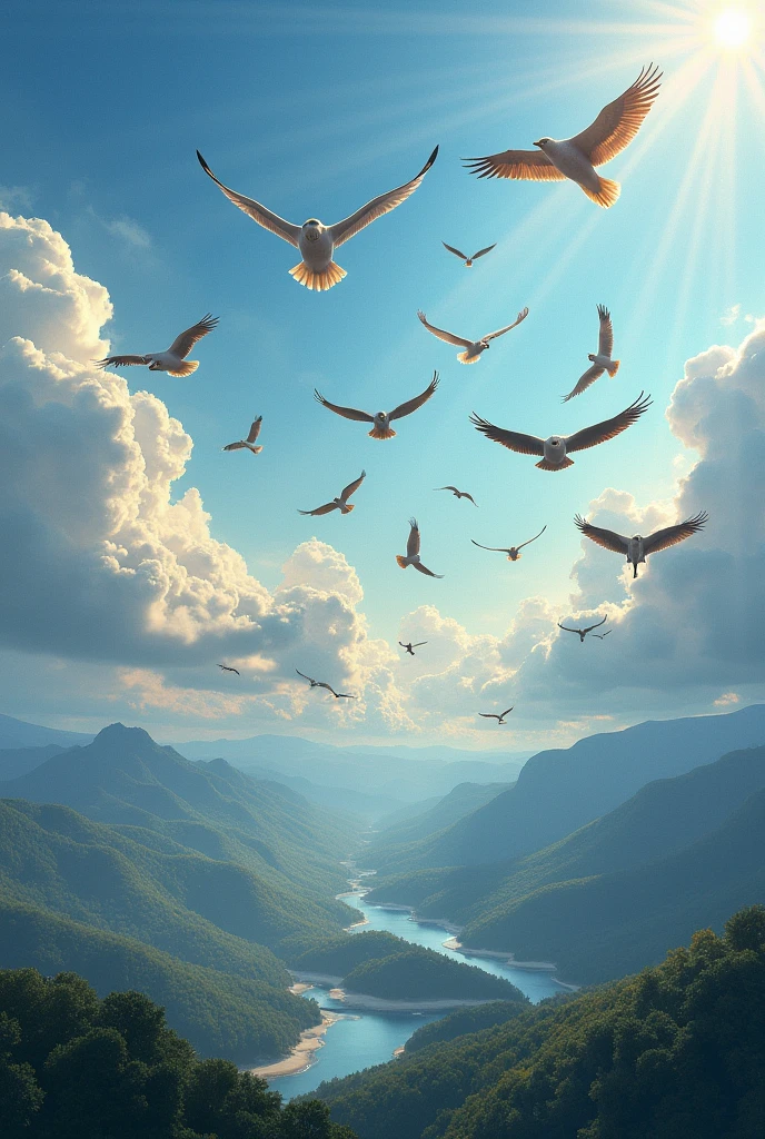 birds that fly over the earth,