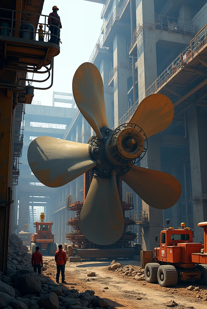 Civil engineering propeller continues to be monitored