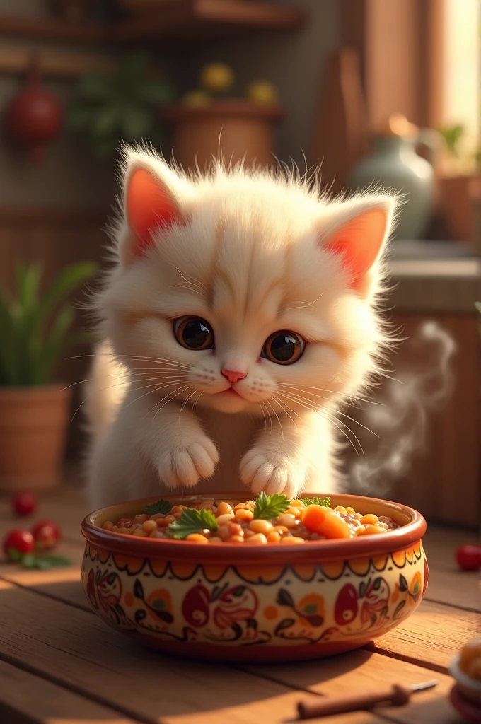 Kitten with a tacu