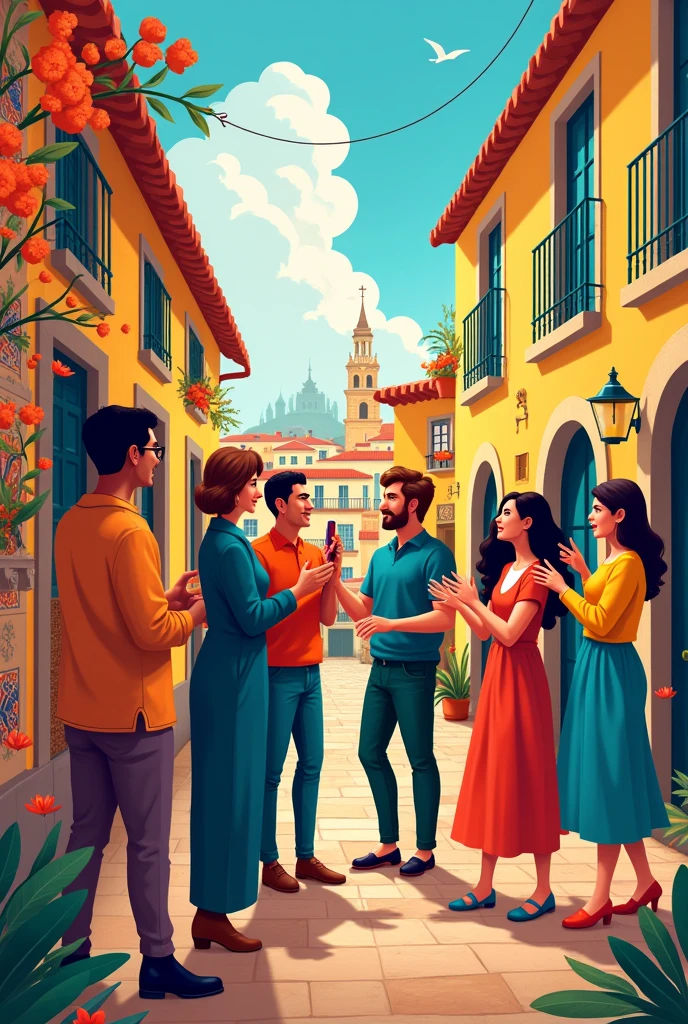 Make a Portuguese cover about third quarter communication 