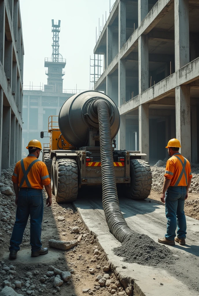 Civil engineering concrete pumping 