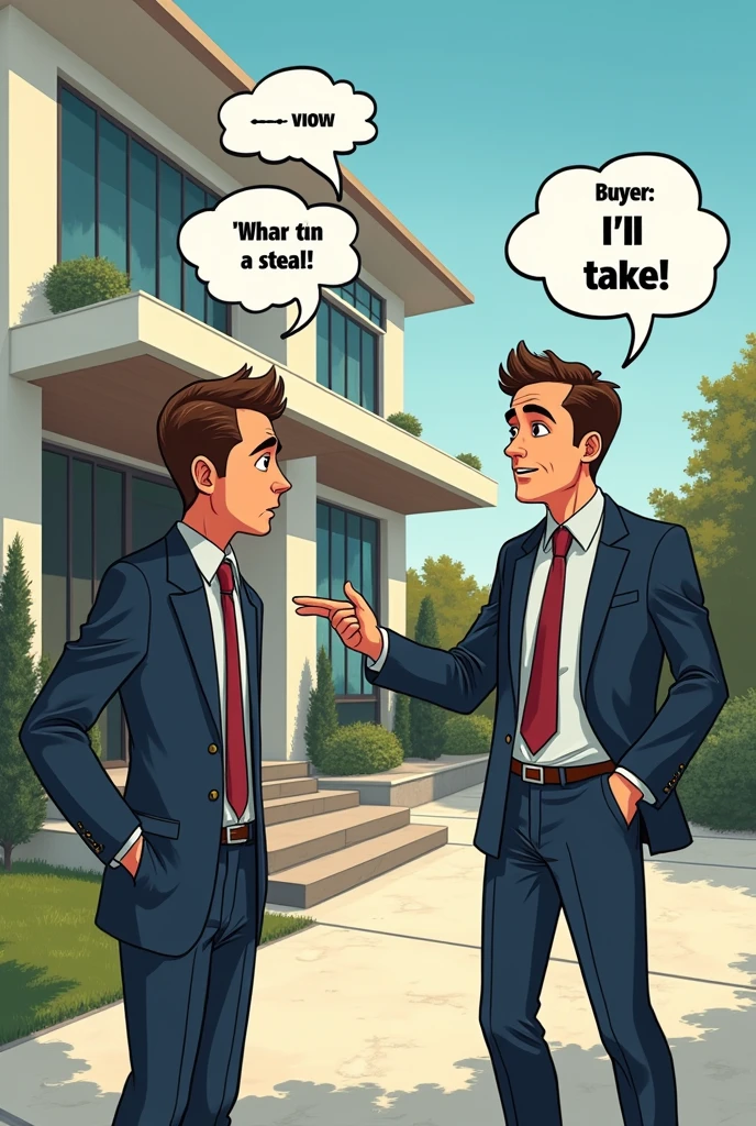 Create a Meme about buying and selling real estate