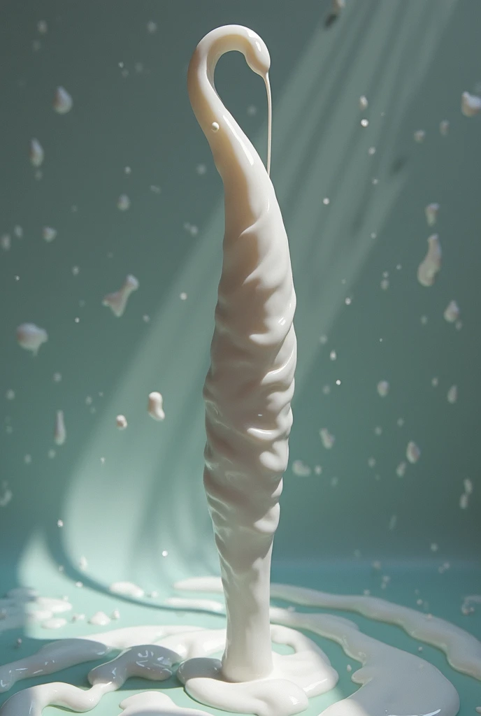 Giant sperm cell, white, gooey, spunk