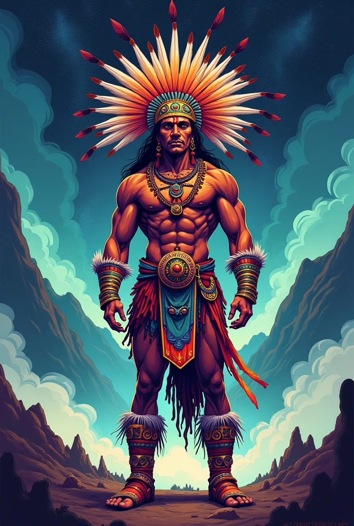 make an illustration of a ñero