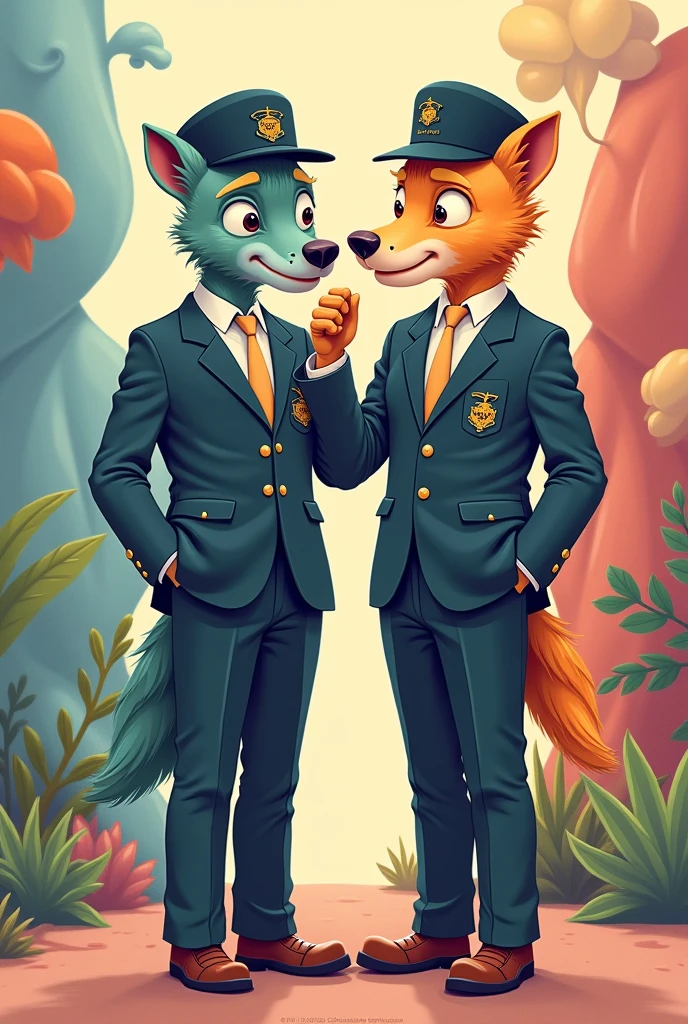 Funnily 2 characters in the humanized version of the Scocoreiro uniform